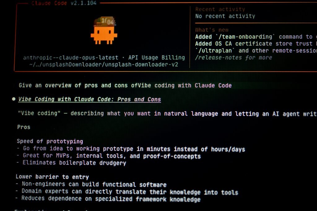 Simple visual showing internet, browser, server, account, and prompt icons connected to an AI system.