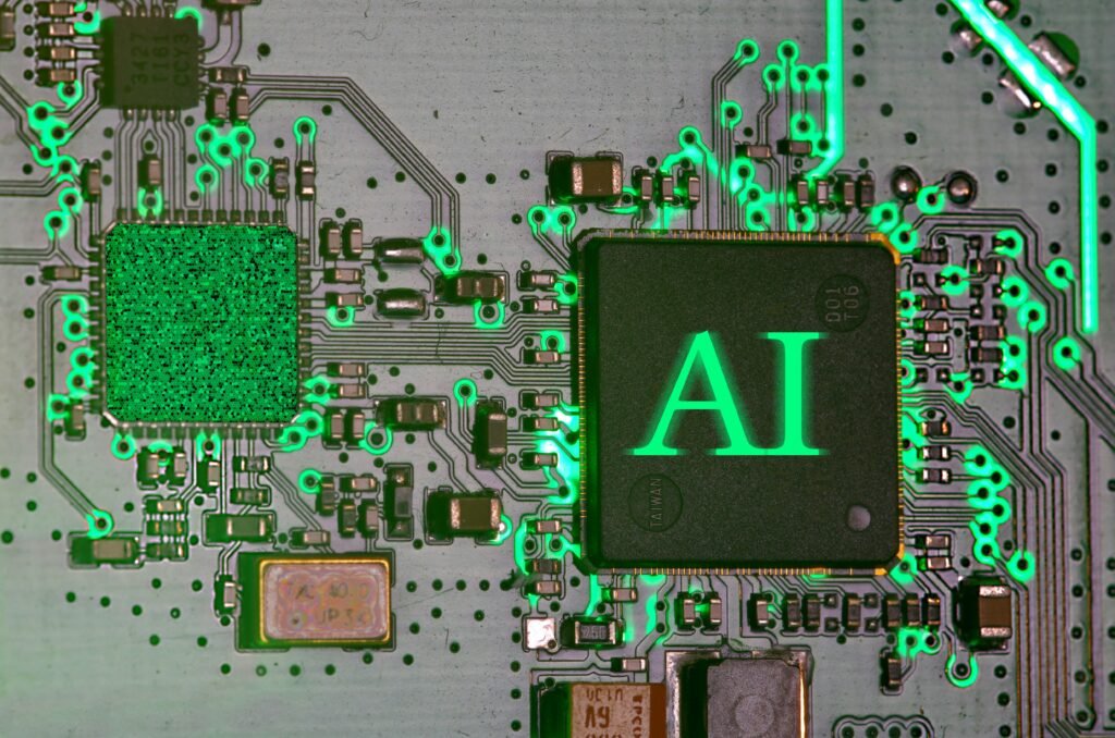 Visual representation of an AI prompt flowing into an AI response