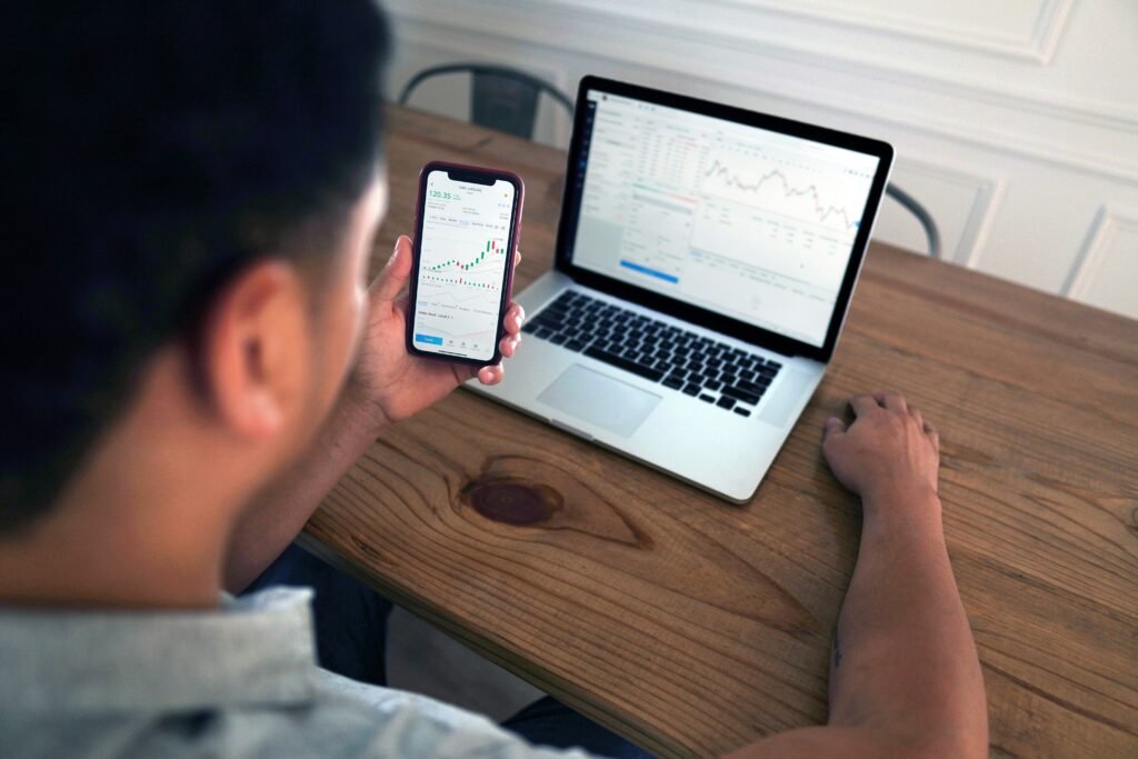 Person using AI tools to earn money online