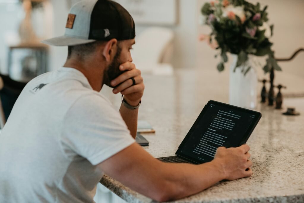 Person reviewing an AI response for prompt mistakes